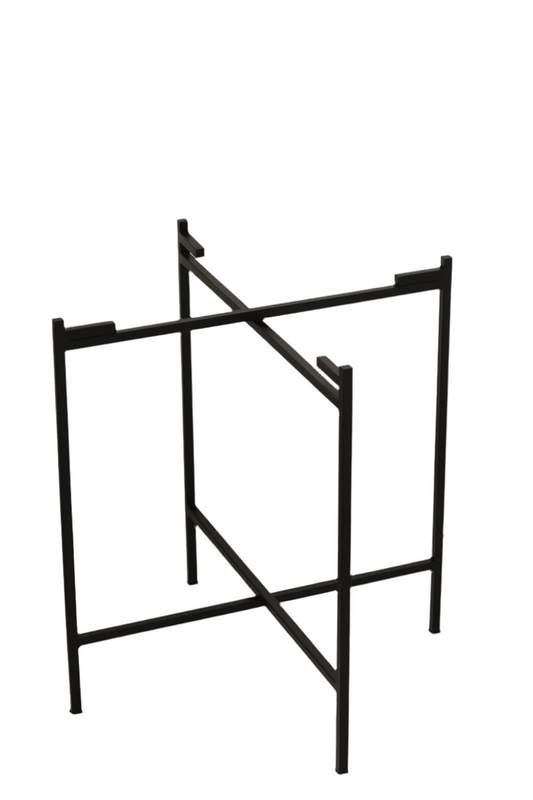 black folding tray stand