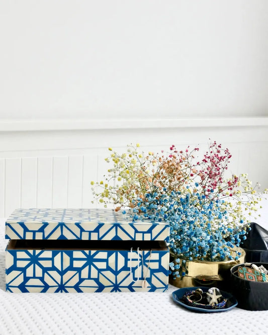 blue mandai bone inlay box