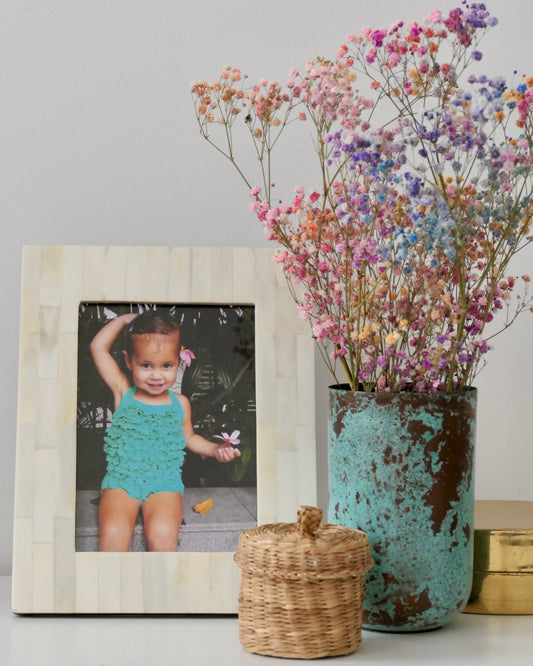 Photo Frame, Bone Inlay, East Coast