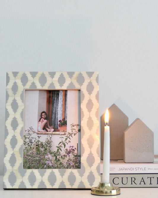 Photo Frame, Bone Inlay, Fort Canning, Grey