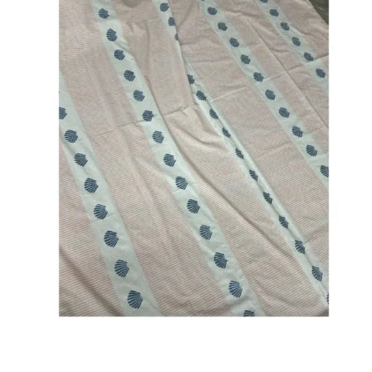 hand block printed shell table cloth