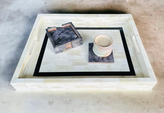 modern monochrome tray 